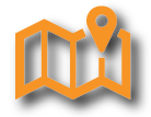 Unfolded map icon for land use.
